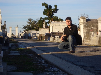 Me at Metairie Cemetery, 2008.
